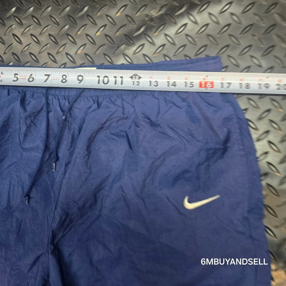 Vintage Nike Windbreaker Track Pants Navy Blue Nylon Baggy XL RN 56323 CA 05553